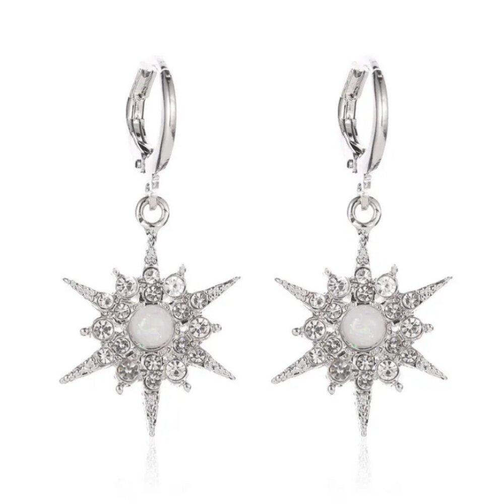 Vintage Style Earrings - Silver (123)
